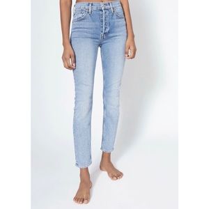 Re/Done Comfort Stretch High Rise Ankle Crop